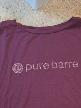Pure Barre Plum Logo Tee